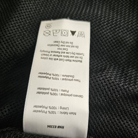 ASICS Women’s Full Zip Lightweight Wind Breaker Jacket Hooded, Sizes M, Black - Picture 7 of 12